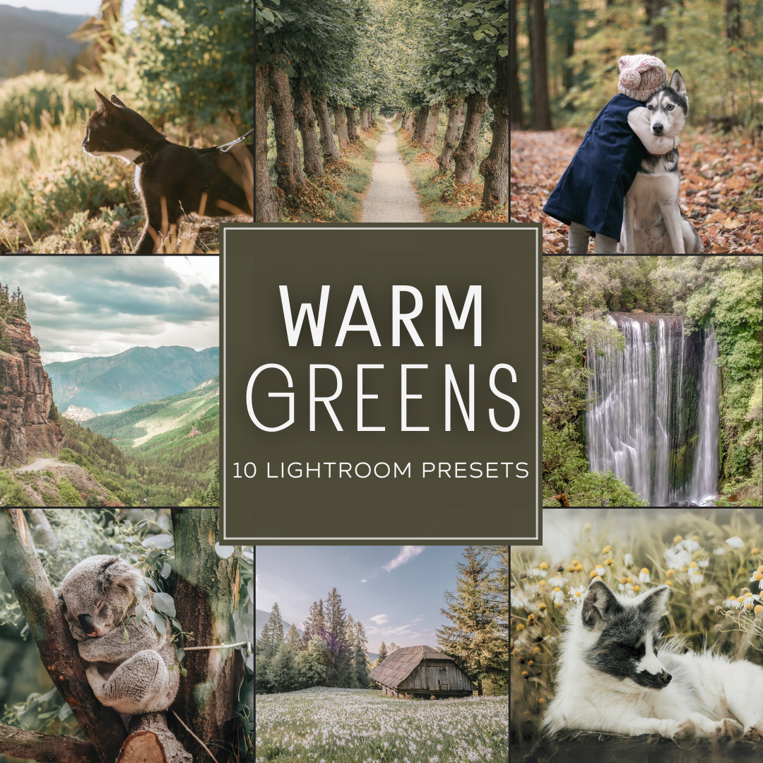 Warm Greens Lightroom Presets Pack