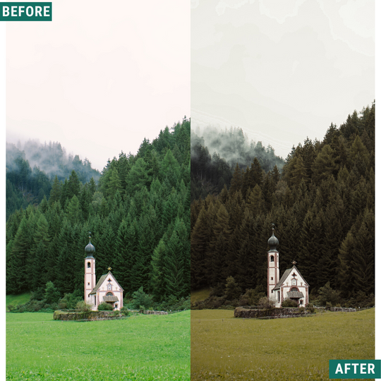 Rustikale Stimmung Lightroom Presets Pack