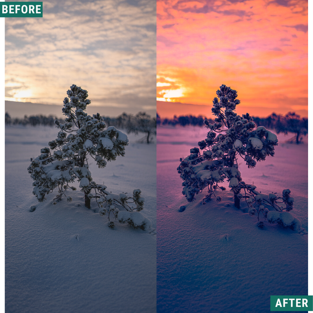 Winter Dusk LIMITIERTES Lightroom-Presets-Paket