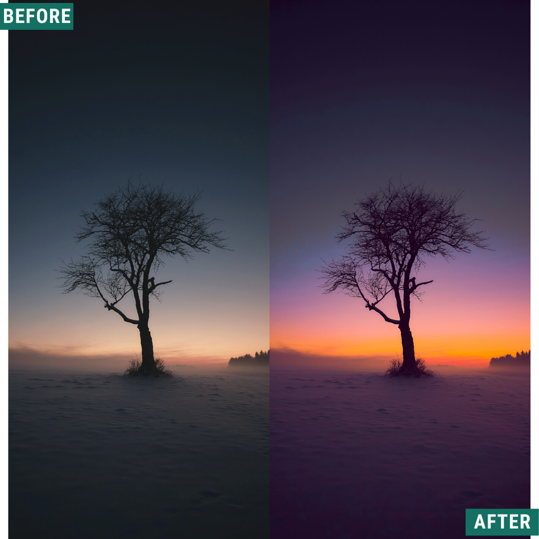 Winter Dusk LIMITIERTES Lightroom-Presets-Paket