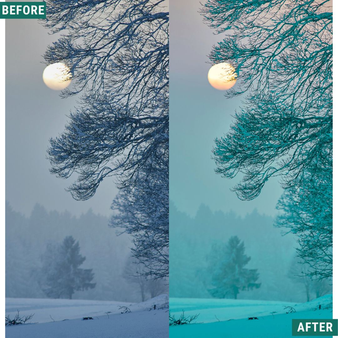 Teal Winter Lightroom-Presets-Paket