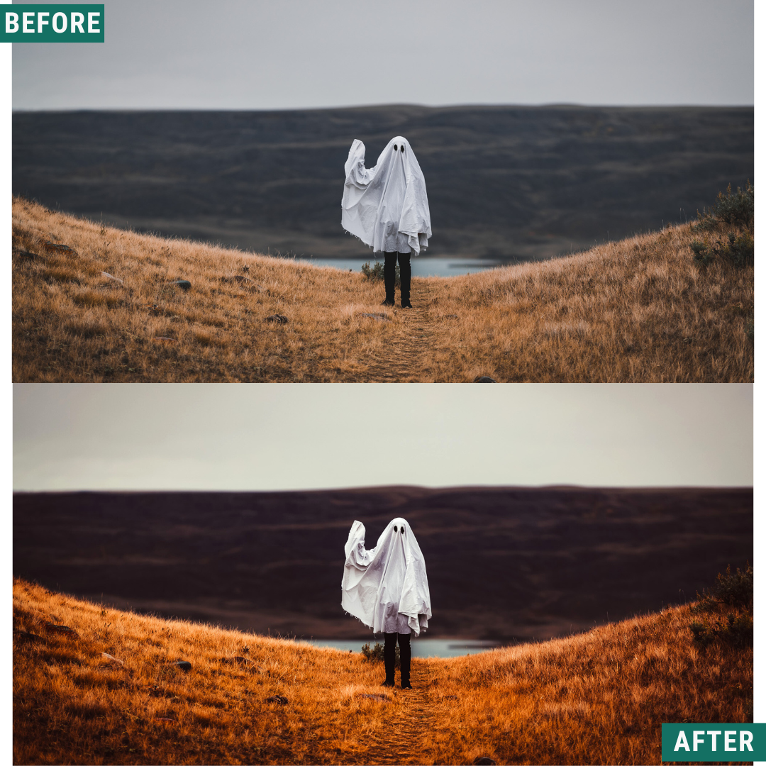 Spooky Orange Lightroom Presets Pack