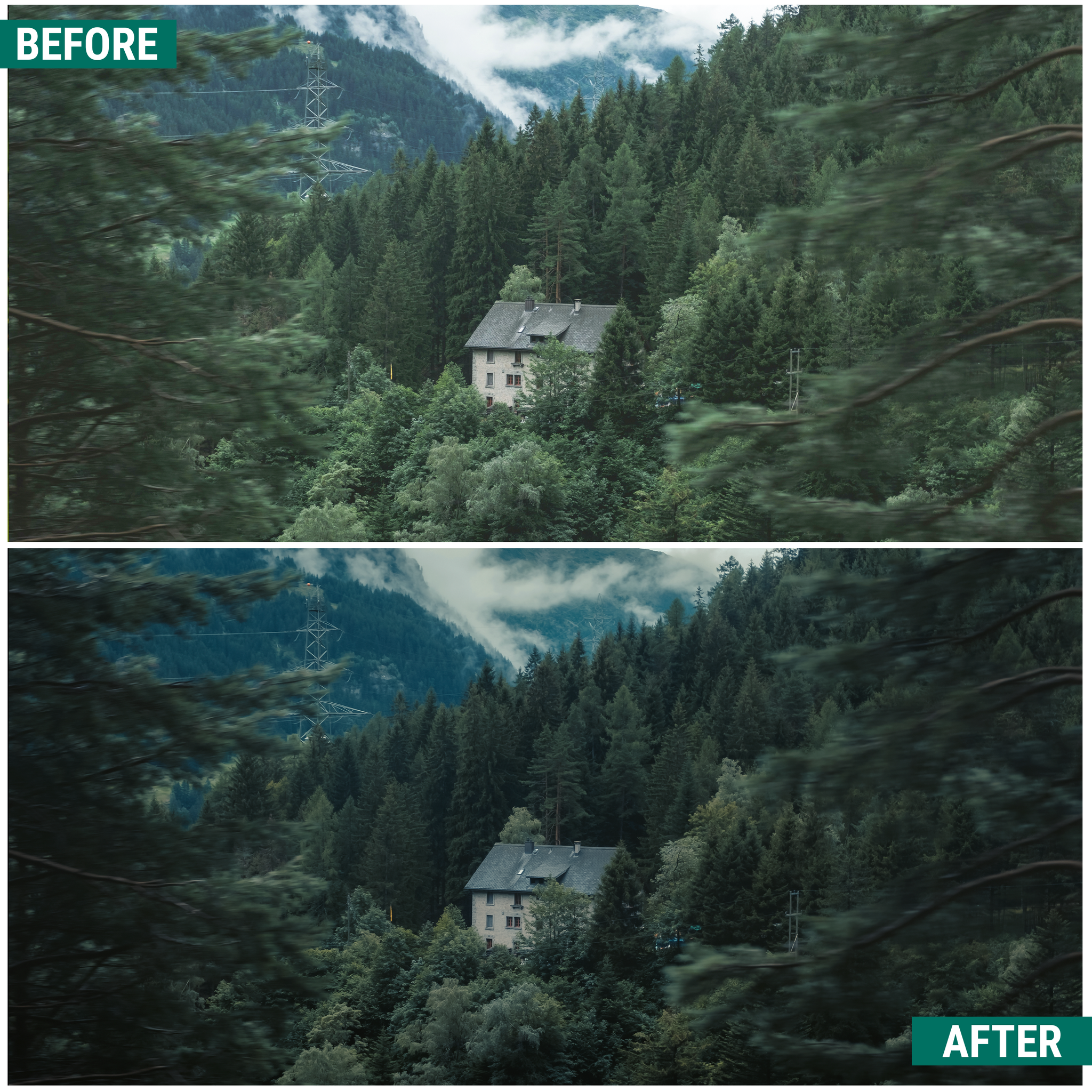 Moody Greens Lightroom Presets Pack