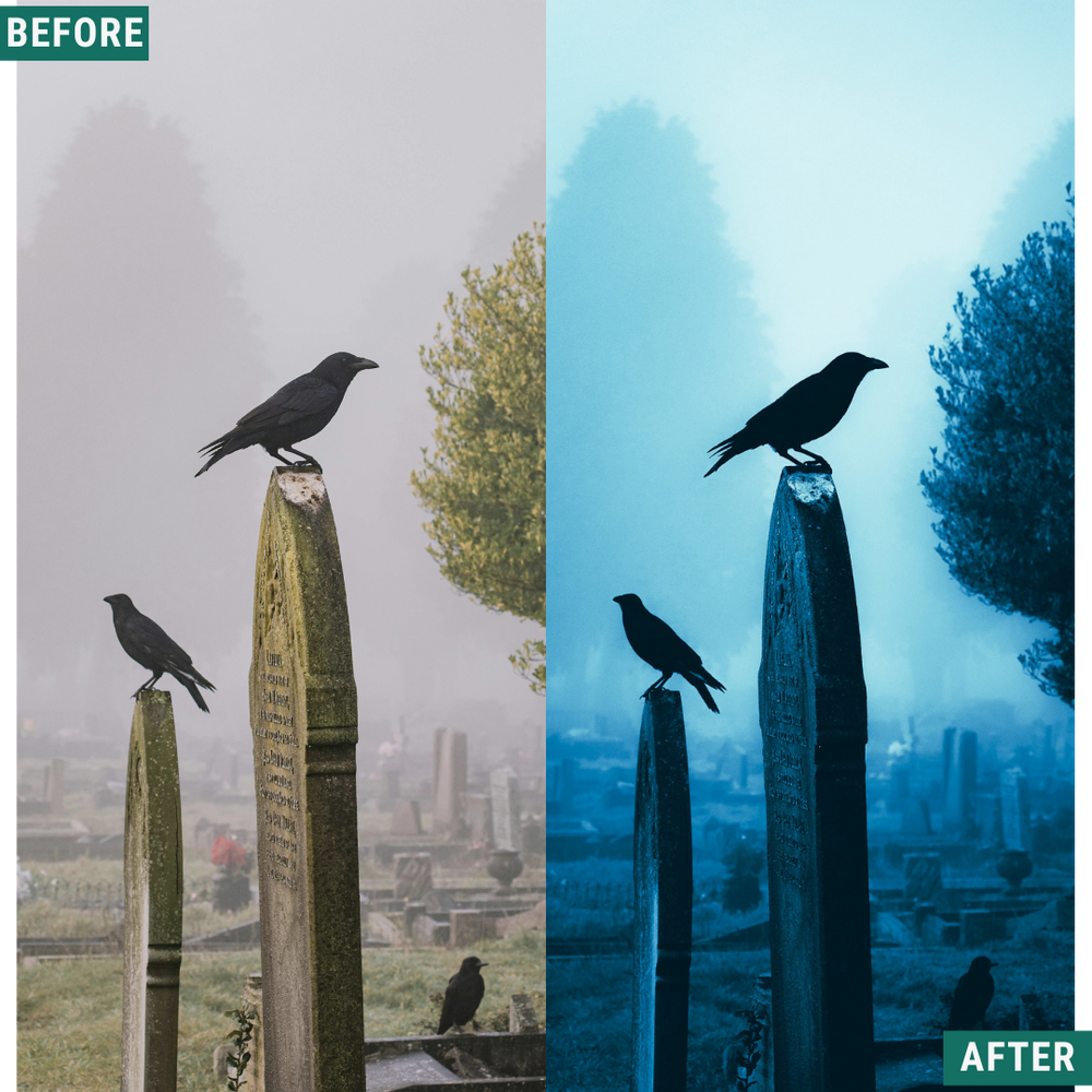 Spooky Blues LIMITED Lightroom Presets Pack