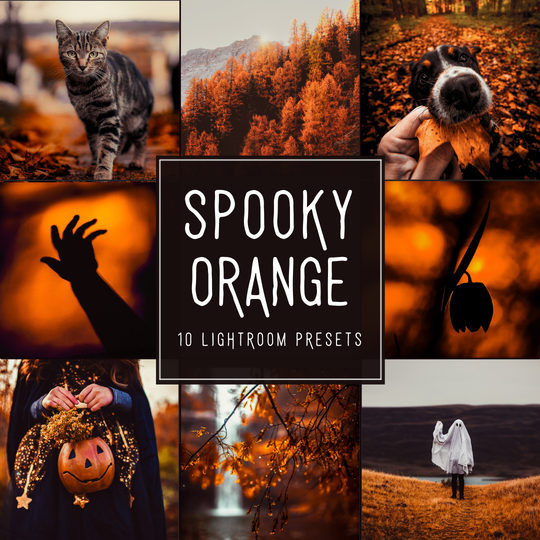 Spooky Orange Lightroom Presets Pack