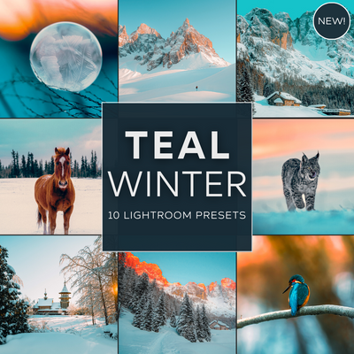 Teal Winter Lightroom Presets Pack