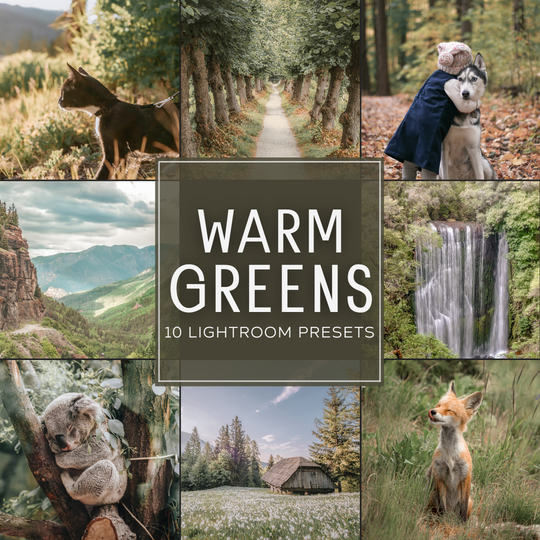 Warm Greens Lightroom Presets Pack